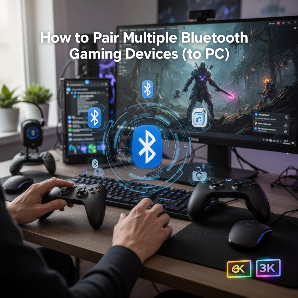 How to Pair Multiple Bluetooth Gaming Devices to PC (Guide)